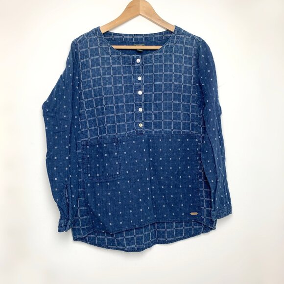 Roots Sashiko Pattern Top - Picture 1 of 8